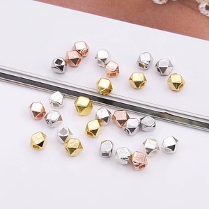 Accessori di Gioielleria all'Ingrosso Componenti Distanziatori a Piano Tangente in Argento Sterling 925 Placcati Oro per Creazione di Gioielli - Product Image 1