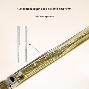 نظارات طبية عصرية جديدة بإطار ريترو من مادة تي آر 90، نظارات كلاسيكية جديدة للوصفات الطبية مع حماية من الضوء الأزرق للاستخدام مع الكمبيوتر والشمس - Product Image 4