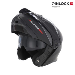 Casco Modulare Acerbis P/J Rider Nero Pronto per Pinlock, Casco da Moto - Product Image 1