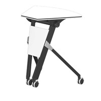 Bureau pliable moderne en métal pour l'étude et les réunions, vente en gros à prix abordable avec installation simple