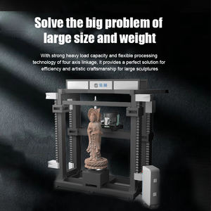 ヘビーデューティー4軸CNCルーター 22KW 切断厚200mm 380V/220V 大型3D彫刻・ライオン彫刻用 - Product Image 3