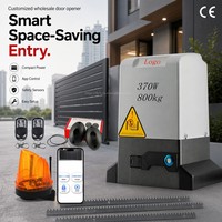 Kit de portail coulissant électrique magnétique 370W le plus vendu pour portails de 800 kg avec contrôle sans fil Bluetooth, démarrage et arrêt progressifs, idéal pour villas