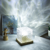 Atmosphère LED Veilleuse Dynamique Rotation Ondulation De L'eau Projecteur Lampe pour Chambre