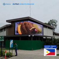 Écran LED d'installation fixe extérieur 3,84 x 4,8 x 9,6 m P6,67 pour la publicité commerciale aux Philippines