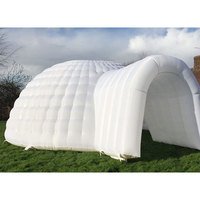 Tente igloo gonflable publicitaire personnalisée pour l'extérieur, pour fête, dôme igloo portable avec éclairage LED, tente igloo gonflable pour club