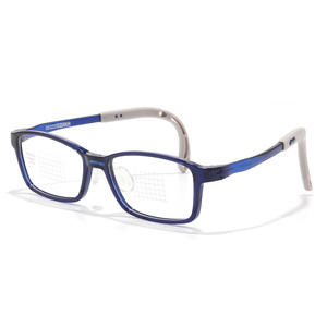 Monturas de gafas rectangulares para niños Tobias 5876, lentes de resina medianas, montura de silicona suave para gafas ópticas para niños - Product Image 1