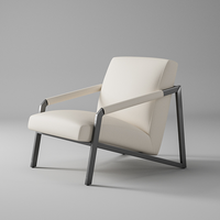 Chaise de loisirs en métal pour l'extérieur, mobilier design pour salon, canapé individuel pour balcon, chaise de réception en fer pour hôtel