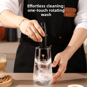 Mixeur à œufs sans fil rechargeable en plastique ABS à 3 vitesses avec cordon USB pour fouetter la crème, le matcha, <span class=keywords><strong>mousseur</strong></span> à <span class=keywords><strong>lait</strong></span> électrique - Product Image 5