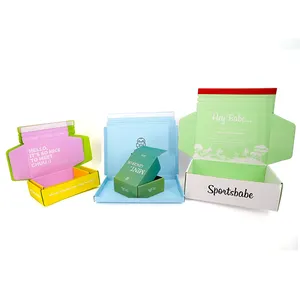 Caixas de embalagem para presente, caixas pequenas de papelão ondulado para capas de telefone com logotipo impresso personalizado, cor-de-rosa