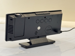 Réveil intelligent multifonctionnel avec projection et miroir, grand écran lumineux pour chambre à coucher, vente en gros - Product Image 2