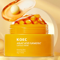 Crème hydratante pour le visage KOEC Korea Deep Vitamin C Turmeric Collagen PDRN PINK TXA Niacinamide Capsule