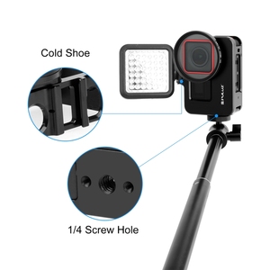 Precio de fábrica PULUZ para Insta360 Ace <span class=keywords><strong>Pro</strong></span> / Ace marco adaptador de jaula de conejo de Metal con filtro UV de 52mm y anillo adaptador - Product Image 4