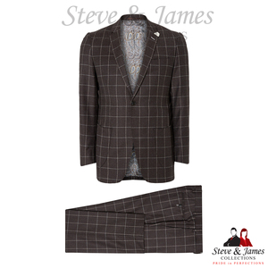 Meilleures ventes : Costumes d'affaires sur mesure pour hommes Steve & James, en laine 100% premium, anti-plis et respirants - Product Image 5