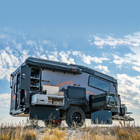 Ecocampor Suspension indépendante Offroad Travel Camper Teardrop Camping et remorque utilitaire avec cuisine et tentes à vendre