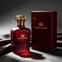 Flacon de parfum de luxe personnalisé 100 ml, fond épais, poids substantiel, bouchon en zamak, logo et boîte personnalisés
