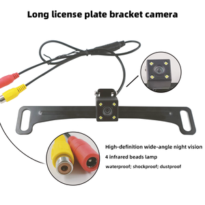 Alta definizione CCD auto telecamera di retromarcia con targa lunga telaio stile americano europeo scatola nera sistema 1 anno di garanzia - Product Image 3