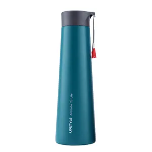 Botol Air Tumbler Insulasi Vakum, Botol Air Kurus Stainless Steel dengan Filter 14Oz Dinding Ganda