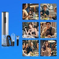 Ouvre-bouteille électrique personnalisé Ouvre-bouteille automatique avec coupe-aluminium Bouchon sous vide Verseur Ouvre-bouteille de vin rechargeable
