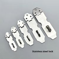 Loquet de rangement miniature en acier inoxydable, boucle de verrouillage antivol pour porte, étiquette de cadenas suspendue, boulons de meubles modernes