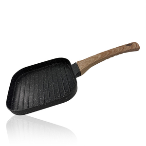 Poêle <span class=keywords><strong>à</strong></span> œufs RAF R.2547 17 cm, poêle grill antiadhésive, manche en bois, poêle <span class=keywords><strong>à</strong></span> frire pour steak, compatible électrique, gaz, <span class=keywords><strong>induction</strong></span>, facile <span class=keywords><strong>à</strong></span> nettoyer - Product Image 5