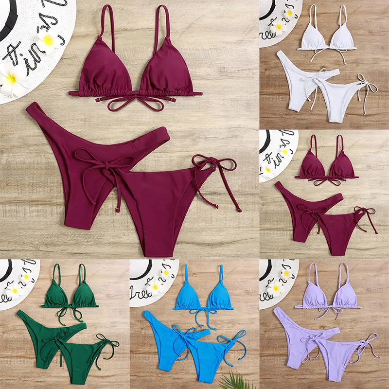 Modelli di bikini per adolescenti costumi da bagno di lusso costumi da bagno firmati Bikini Sexy a due pezzi marche famose costumi da bagno donna stampa poliestere