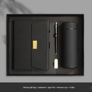 Luxury A5 Notebook Set Hardcover PU Business Journal with Pen Thermos <b>Cup</b> & Gift Box Graduation Promotion - Product Image 3
