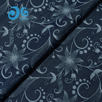 Tissu denim jacquard tissé teint en fil, motif 3D en relief, écologique, tendance, logo personnalisé, faible MOQ, pour sacs filles et garçons