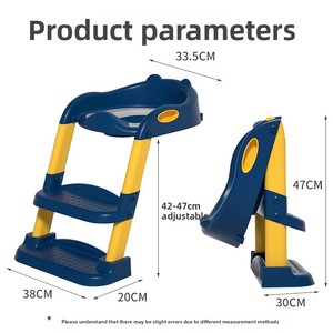 Siège <span class=keywords><strong>de</strong></span> toilette pliable en plastique pour enfants, marchepied pour garçons et filles, aide à l'apprentissage <span class=keywords><strong>de</strong></span> la propreté pour bébés et jeunes enfants - Product Image 3
