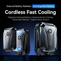 Réfrigérateur Peltier Portable U-JIE Arctic avec Clip de Fixation, Refroidisseur de Téléphone Mobile avec Affichage Numérique et Ventilateur pour le Gaming