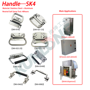 Stainlesssteel zincalloy nhôm khóa an ninh cửa xử lý chống thấm chống ăn mòn dễ dàng cài đặt cho tủ điện - Product Image 4