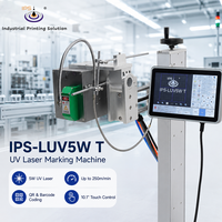 Machine de codage UV intelligente IPS-LUV5W T avec écran tactile Android pour le marquage de quincaillerie métallique