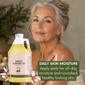 Huile d'amande douce, huile de base pour la dilution des huiles essentielles, qualité cosmétique, pour la fabrication de savon, lotion, beurre corporel, <span class=keywords><strong>baume</strong></span> à lèvres. - Product Image 3