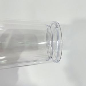 Vaso de 24oz para Niñas, de Plástico Acrílico Preperforado, con Globo de Nieve, Brillo Flotante, Transparente, con Tapa de Cúpula - Product Image 4
