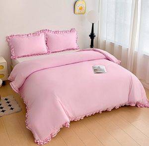 Juego de Edredón de Lujo con Bordado de Encaje de Algodón, con Falda para Cama, Personalizable, Calidad 400 Hilos, para Todas las Temporadas - Product Image 6
