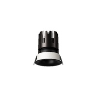 Projecteur LED à surface bombée de qualité commerciale anti-éblouissement IP65 avec choix de couleur, forme ronde, réglable, à intensité variable