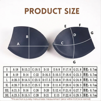 Soutien-gorge grande taille à bonnets profonds pour bikini et sous-vêtements de sport, rembourrage cousu, tailles S-3XL, personnalisation OEM disponible (logo et couleur)
