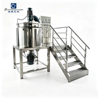 Cuve de mélange liquide en acier inoxydable avec homogénéisateur et mélangeur, chaudière industrielle pour lessive, savon à vaisselle, nettoyant pour sols, shampoing