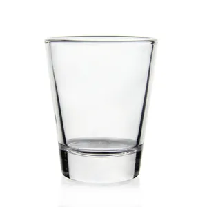 Logotipo personalizado 2oz/60ml Vino en blanco Sublimación Whisky Shot Espresso Glass Bar Vasos Cristalería Pequeño Bullet Portavasos Set