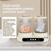 Mini USB Portable Ménage Double Baignoire Pliable Portable Sous-Vêtements Chaussettes Machine À Laver