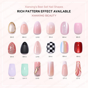 Summer Almond Artificial Custom <strong>Nails</strong> Gold <strong>Line</strong> <strong>Design</strong> Fingernails False Fake <strong>Nail</strong> Luxury Soft Gels Press on <strong>Nails</strong> Sets - Product Image 6