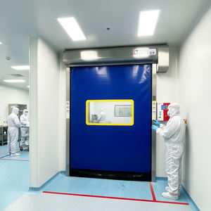 Porte à glissière en PVC à ouverture rapide pour l'accès du personnel, flux de trafic efficace dans la zone de fabrication et d'emballage - Product Image 3