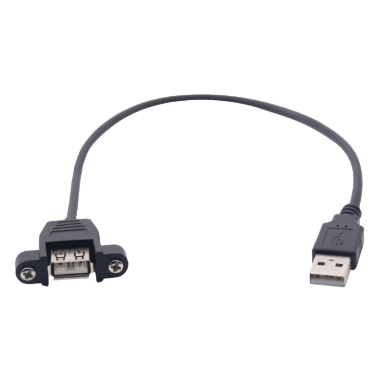 USB 2.0 A-B avec oreilles de fixation