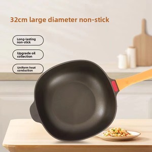 <span class=keywords><strong>Wok</strong></span> de titanio fundido a medida con revestimiento antiadherente y vaporera, con recubrimiento electrostático, para cocinar con poca aceite y sin humo, apto para todo tipo de cocinas. - Product Image 2