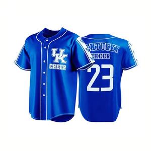 Meilleures ventes Vente en gros de maillots de baseball personnalisés Vêtements de sport bon marché Grande taille Uniformes de sublimation nouveau design - Product Image 4
