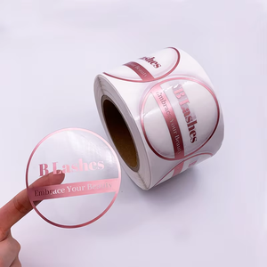 Custom Printed <b>Waterproof</b> Clear Matte Thank You Logo Adhesive <b>Label</b> Gold Foil Sticker Printing Embossing - Product Image 4