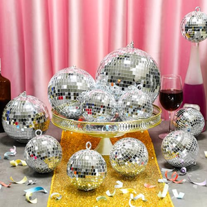 Hot Selling Custom Commercial Christmas Decoration Supplies 2026 Christmas Tree Ornaments <b>Plastic</b> Foam Disco <b>Mirror</b> Ball - Product Image 4