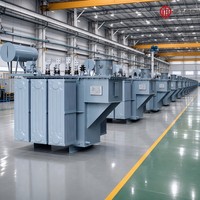 Transformateur triphasé immergé dans l'huile à faible perte et haute efficacité 315-2500 kVA, tension personnalisée pour projet de sous-station industrielle