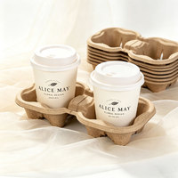 Gobelets en papier jetables pour café à emporter avec couvercle assorti 4oz 7oz 9oz 14oz, à paroi simple ou double, pour boissons chaudes, thé au lait