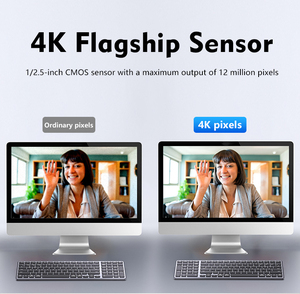 4K เว็บแคมเซ็นเซอร์ CMOS PDAF ออโต้โฟกัส 12MP USB ประเภท C กล้องคอมพิวเตอร์ 1080P 60FPS สำหรับพีซีแล็ปท็อปแม็ค,การประชุมทางวิดีโอ 12MP - Product Image 6
