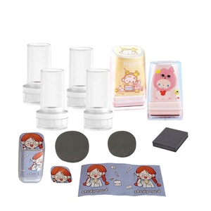 Matériau vierge pour tampon flash 7 mm avec poignée transparente, QC PASS, pour la création de tampons personnalisés (signature, logo, nom) - Product Image 1